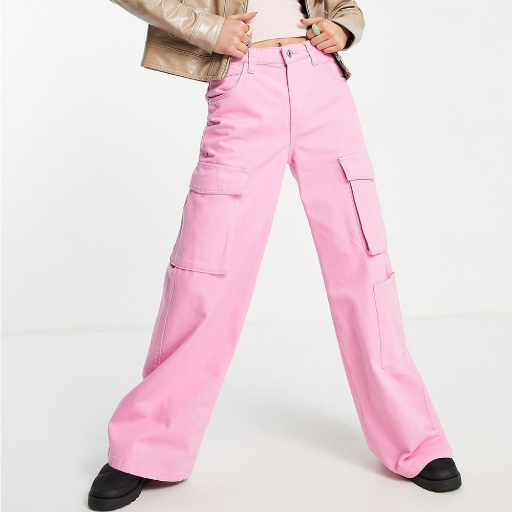 Pink Cargo Pants